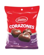 Chocolate Gallito Corazón 25u 100g